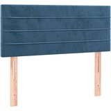 vidaXL Box spring postelja z vzmetnico temno modra 100x200 cm žamet | Shoptok.si