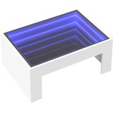  Stolić s beskonačnim LED svjetlima bijeli 70x50x30 cm | shoptok.hr