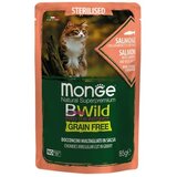BWild cat Bwild Sterilised Losos Kozice/Zelenjava 85 g | Shoptok.si