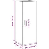  Stenska omarica artisan hrast 34,5x34x90 cm inženirski les, (5000217292) | Shoptok.si