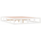  Okvir za krevet od masivnog drva bijeli 150 x 200 cm veliki | shoptok.hr