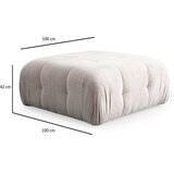 Atelier Del Sofa tabure amaris pouffe beige | ePonuda.com