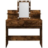  Toaletni stolić LED boja dimljenog hrasta 100 x 40 x 130 cm | Eponuda.com