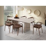 Hanah home trpezarijski sto travertin loft 2931 | ePonuda.com