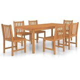 Vrtni blagovaonski set od 7 dijelova 200 x 100 cm masivno tikovino drvo | Eponuda.com