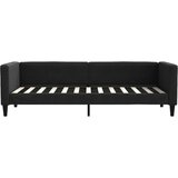  Dnevni krevet na razvlačenje crni 80 x 200 cm od tkanine | shoptok.hr