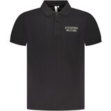 ACCADEMIA MILITARE MILITARY ACADEMY BLACK MEN&#39;S SHORT SLEEVE POLO Cijene