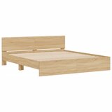  Okvir za krevet s uzglavljem i LED boja hrasta sonome 180x200cm | Eponuda.ba