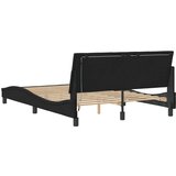  Okvir kreveta s LED svjetlima crni 140 x 190 cm baršunasti | shoptok.hr