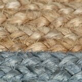 Ručno rađeni tepih od jute s maslinastozelenim rubom 150 cm | shoptok.hr