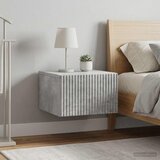  Noćni ormarić za montažu na zid 2 kom. Betonska siva | shoptok.hr