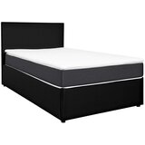 CARRYHOME POSTELJA Z VZMETNICO 180 cm x 200 cm , tekstil, leseni material antracit, črna | Shoptok.si