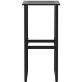  Barski stolci 4 kom crni 38x38x80 cm od čelika obloženog prahom | shoptok.hr