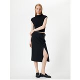 Koton Midi Skirt Slit Detail Buckle Normal Waist | shoptok.hr