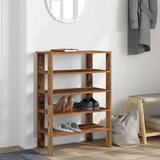 vidaXL Regal za čevlje starinski les 61x32x87,5 cm inženirski les | Shoptok.si