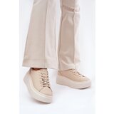 VINCEZA Ladies Leather Sports Shoes On Platform With Clip Cijene