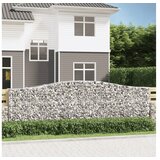  Obokane gabion košare 2 kosa 400x50x120/140 cm pocinkano železo | Shoptok.si