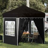  Rastezljivi šator za zabave 195 x 195 x 245 cm Crna | shoptok.hr