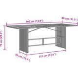  7-delni vrtnarski jedilni set, sivo poli ratan | Shoptok.si