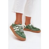Boto Women Suede Sneakers On Platform Green Venera | shoptok.hr