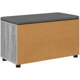  Klupa za hodnik s jastukom Sivi Sonoma 80 x 38 x 46 cm | shoptok.hr