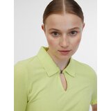 Orsay Yellow Women's Striped Polo Shirt - Women's Cene