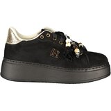 Laura Biagiotti 9821 ženske tenisice na vezanje s platformom 4 cm crne | shoptok.hr