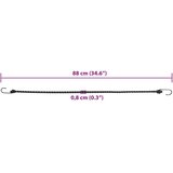 vidaXL Bungee vrv z odsevnimi trakovi in kavlji 25 kosov 88 cm | Shoptok.si