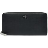 Calvin Klein Jeans Denarnice CK DAILY LARGE ZIP AROUND_PBL K60K612850 Črna Cene