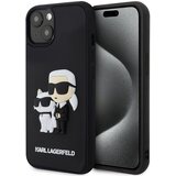 Karl Lagerfeld Originalen ovitek KLHCP15M3DRKCNK za iPhone 15 Plus 6.7 črna trda zaščita - Full Bodies 3D | Shoptok.si