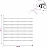  Gornji dio stola 70 x 70 x 3,5 cm Četvrtasti Čvrsto teak drvo | shoptok.hr