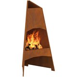 vidaXL Corten čelik Veliko Izdržljivo Ognjište od corten čelika | shoptok.hr
