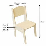 Ginger Home Dječji drveni radni stol s podesivim stolčićem i organizatorom, Montessori stol za crtanje, 77x50x52 cm | shoptok.hr