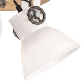 vidaXL Industrijska stropna svetilka 25 W bela 42x27 cm E27 | Shoptok.si