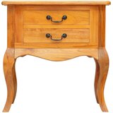  Bocni stol Prirodna 60,5 x 30 x 61 cm Čvrsto mahagonijsko drvo | shoptok.hr