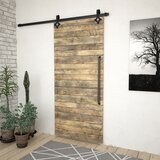 Pribor za klizna vrata SKIEN 183 cm čelični crni | Eponuda.com