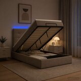  od pjene s madracem i LED-om Sivosmeđa 120 x 200 cm | shoptok.hr