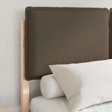  Posteljni okvir z oblazinjenim vzglavjem Taupe 120 x 190 cm, (5000103634) | Shoptok.si