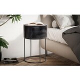 Livetastic MAJHNA NOČNA OMARICA, masivno mangov les črna | Shoptok.si