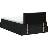  Krevet od pjene s madracem i LED-om Crna 120 x 190 cm Tkanina - Crna 120 x 190 cm Dizajn linija | shoptok.hr