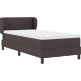 Box spring krevet s madracem tamno smeđi 80x200 cm tkanina | shoptok.hr