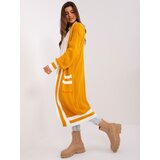 BADU Cardigan-BA-SW-0291-1.56P-Dark Yellow Cene