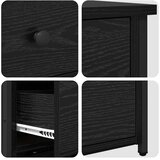  Noćni ormar s ladicama 2 pcs Crni hrast 40 x 36 x 60 cm | shoptok.hr