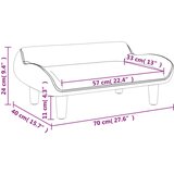 vidaXL Otroški kavč krem 70x40x24 cm blago | Shoptok.si
