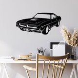 Wallity Zidna dekoracija Plymouth Barracuda 1970, 60 x 29 cm, Crna | Eponuda.ba