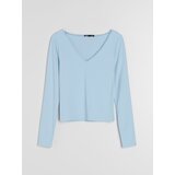 Sinsay Bluza s dugim rukavima i čipkom na dekolteu | shoptok.hr
