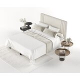 Maison de Rêve Bež tapecirani bračni krevet s prostorom za odlaganje 200x200 cm Musca – | shoptok.hr