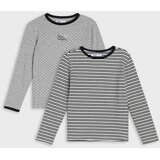 Sinsay Rebraste majice s dodatkom viskoze 2 pack | shoptok.hr