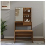  Set toaletnog stolića LED boja hrasta od konstruiranog drva | shoptok.hr