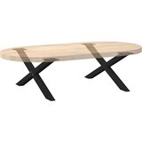  Noge za klub stolić u obliku slova X, 2 kom, crne, 70 x (30-31) cm, čelik | Shoptok.si